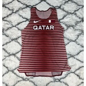 NIKE Pro Elite Qatar Track & Field Running Singlet Tank Men's L *NEW* CI8115-XXX